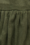 Army zelené krátke šaty s čipkou
