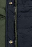 Prechodná parka obojstranná khaki/modrá