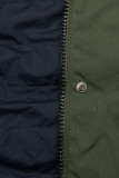 Prechodná parka obojstranná khaki/modrá