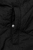 Predĺžená obojstranná parka červená/čierna