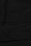 Čierna bunda/parka so sťahovaním v páse