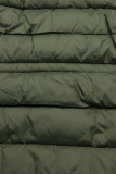 Khaki/zelená obojstranná zimná parka