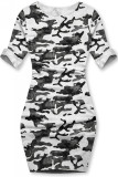 Biele ležérne army šaty