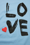 Tunika s potlačou LOVE modrá