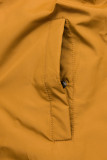 Prešívaná jesenná parka zelená/karamelová