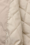Béžový predĺžený plášť/parka