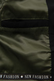 Ľahká prechodná parka FASHION čierna/khaki