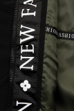 Ľahká prechodná parka FASHION čierna/khaki