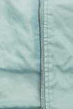 Baby blue basic koženková bunda