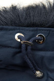 Modro-biela zimná parka