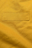 Parka s umelou kožušinou mustard/béžová
