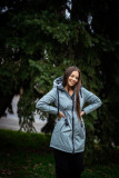 Béžový prechodný plášť/parka