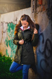 Tmavosivá parka s odnímateľnou podšívkou od LHD