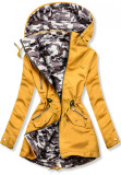 Žltá obojstranná army parka