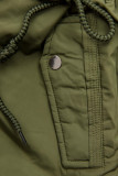Zeleno/žltá obojstranná prechodná parka