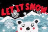 Čierny sveter LET IT SNOW