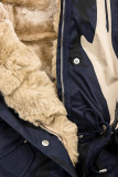 Army parka s hnedou kožušinou