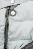 Baby blue predĺžená bunda s kapucňou