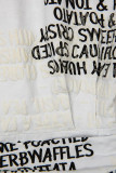 Biele basic šaty LETTERS