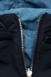 Parka s odopínateľnou kapucňou tmavomodrá/modrá