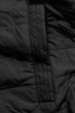 Khaki/čierna parka s kapucňou