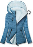 Obojstranná prechodná bunda svetlomodrá/baby blue