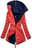 Modro-červená obojstranná parka