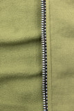 Tepláková súprava s kapucňou khaki/čierna
